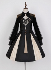 The Sleeping Crane Qi Lolita Military Lolita OP Dress Set