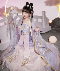 The Celestial of the Moon Hanfu Style Qi Lolita Jumper Dress Set