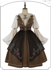 ChunLu -Time of Rose- Lolita Blouse, Corset and Jumper Dress Set