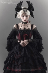 LingXi -The Swan with Broken Wings- Gothic Lolita Jumper Dress