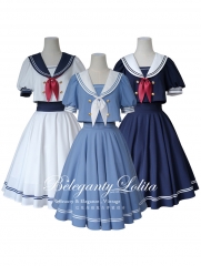 Beleganty Lolita -A Sailor's Dream- Sailor Lolita Top Wear and Skirt Set
