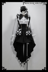 Princess Chronicles -Bunny's Theatre Gingham Version- Ouji Lolita Corset, Blouse, Shorts and Matching Accessories