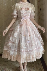 Sunset Realm Vintage Classic Lolita OP Dress Set
