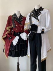 The Honored Knight Ouji Military Lolita Jacket, Blouse and Trousers Set (Preorder)
