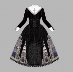 Alice Girl -Sacred Ancient Church- Gothic Lolita New Version Skirt