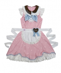 Angel's Heart -Jenny's Chocolate Shop- Vintage Sweet Lolita Sleeveless Jumper Dress