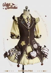 Witch and Paradise Creepy Cute Sweet Lolita OP Dress, Vest and Witch Hat